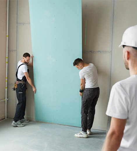 Gypsum and gypsum board works Gypsum and gypsum board works